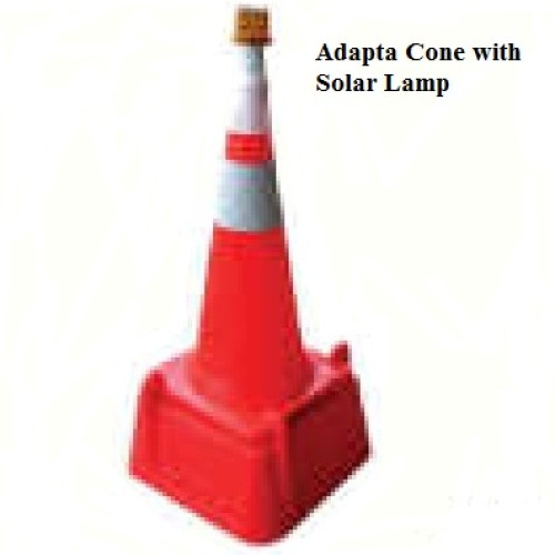 Solar pvc traffic cone